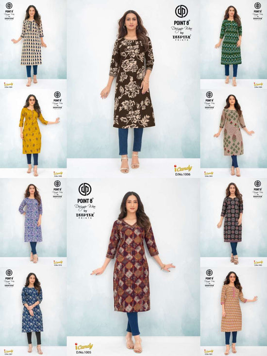 Deeptex Candy Vol - 1 Cotton Kurtis Wholesale Catalogue - Amrah Wholesale