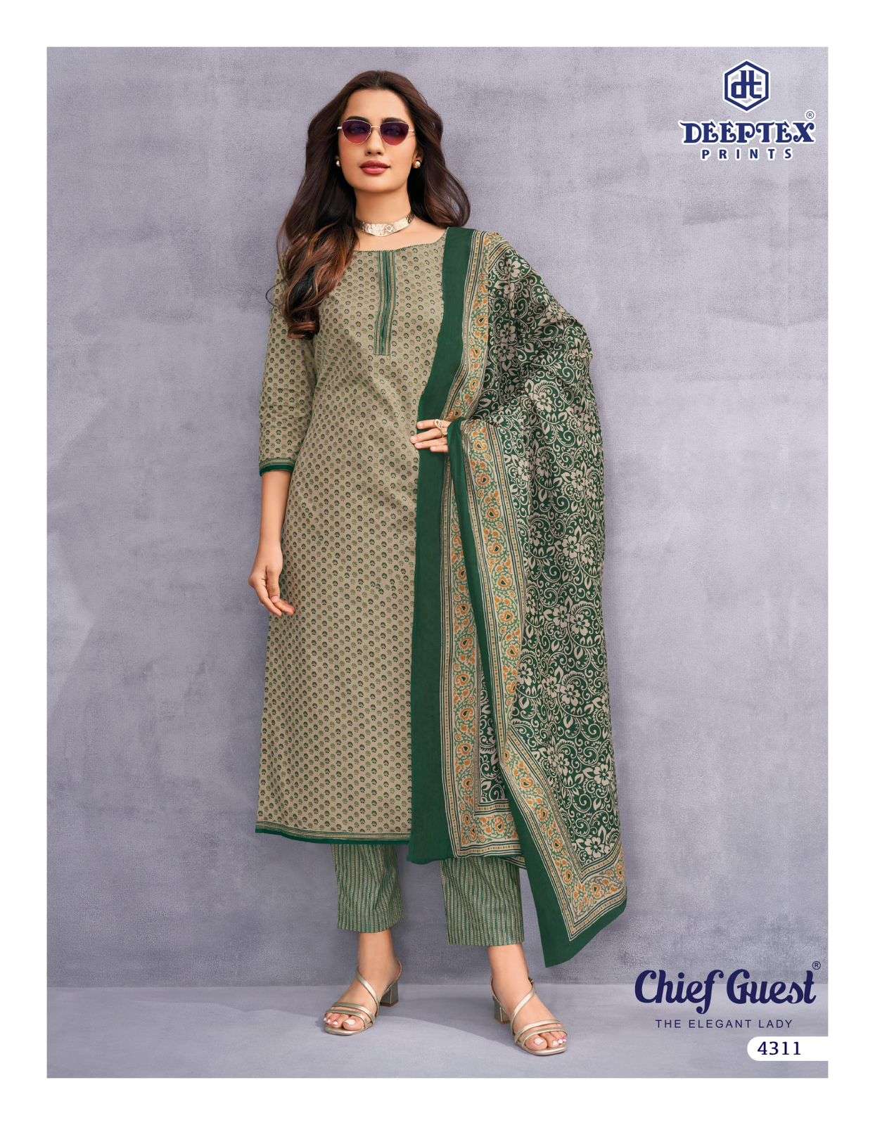 DEEPTEX CHIEF GUEST VOL - 43 Dress Material Wholesale Catalogue - Amrah Wholesale