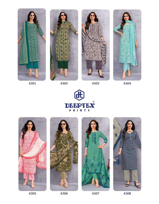 DEEPTEX CHIEF GUEST VOL - 43 Dress Material Wholesale Catalogue - Amrah Wholesale