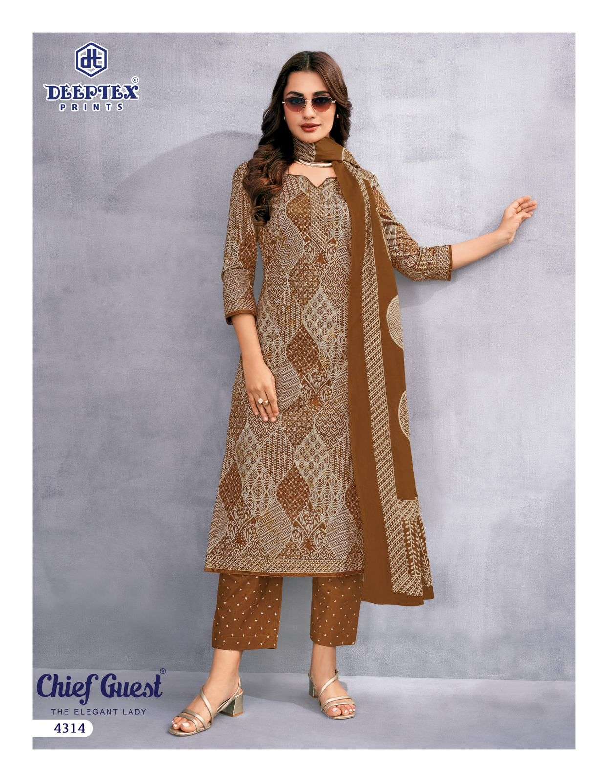 DEEPTEX CHIEF GUEST VOL - 43 Dress Material Wholesale Catalogue - Amrah Wholesale