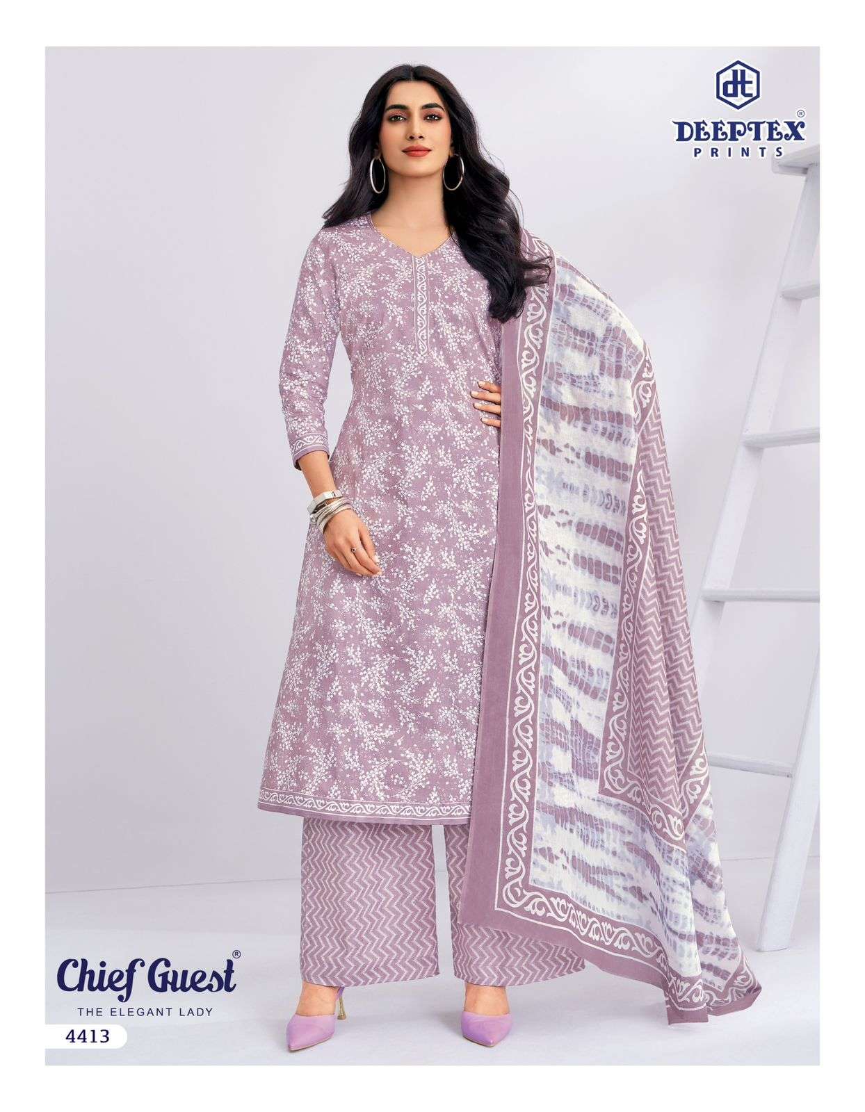 Deeptex Chief Guest Vol 44 Heavy Cotton Printed Dress Material