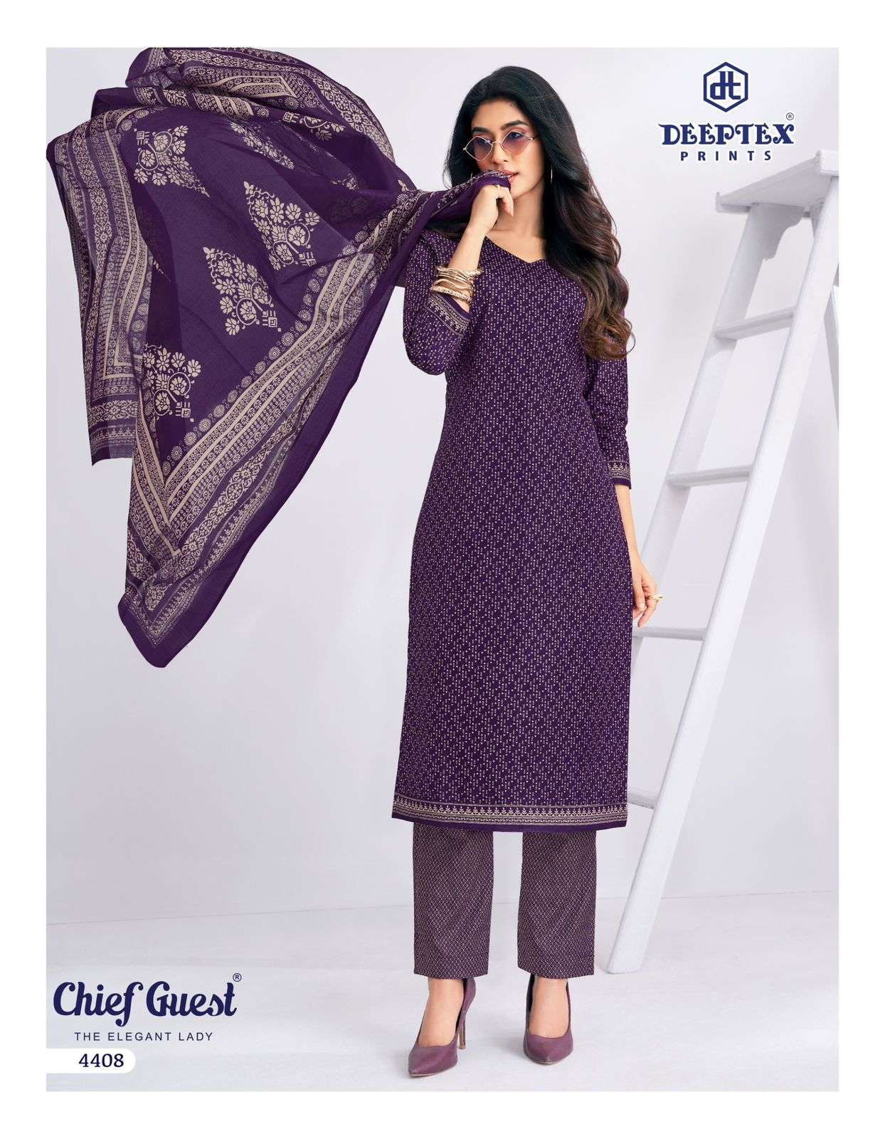 Deeptex Chief Guest Vol 44 Heavy Cotton Printed Dress Material