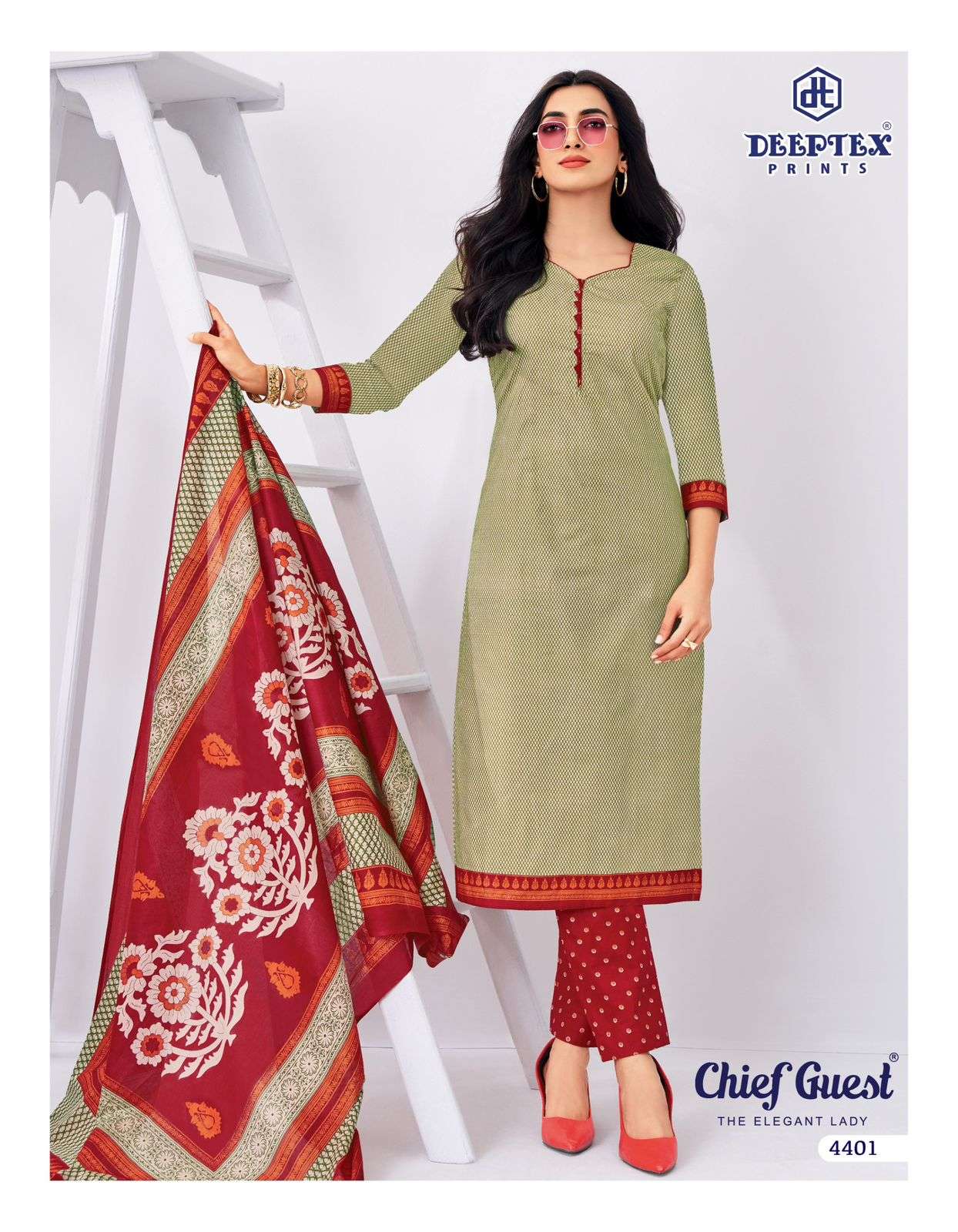 Deeptex Chief Guest Vol 44 Heavy Cotton Printed Dress Material