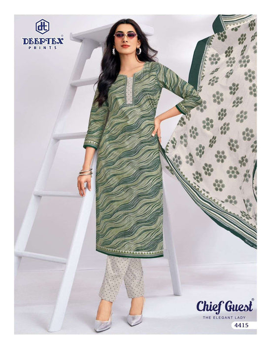 Deeptex Chief Guest Vol 44 Heavy Cotton Printed Dress Material