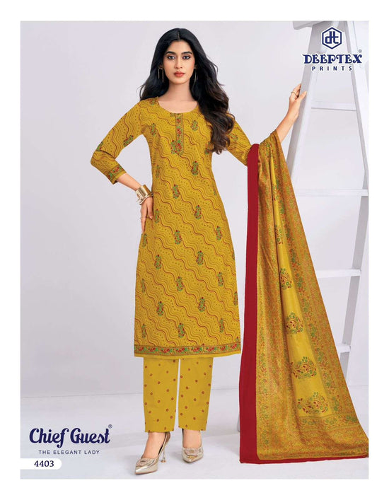 Deeptex Chief Guest Vol 44 Heavy Cotton Printed Dress Material