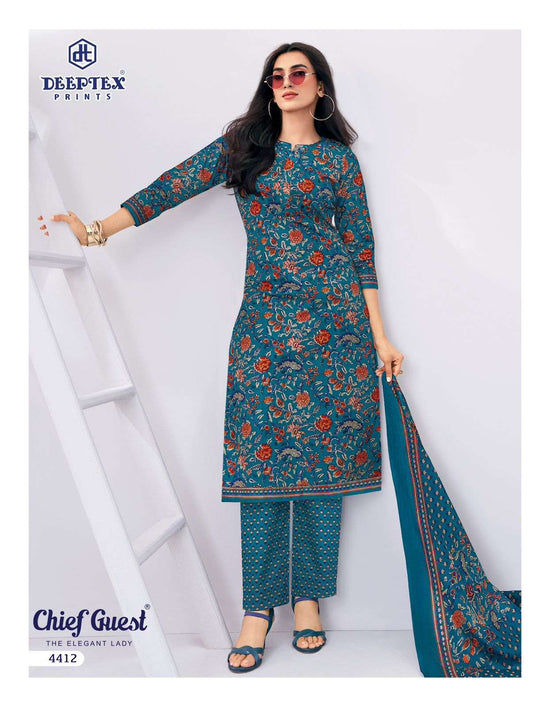 Deeptex Chief Guest Vol 44 Heavy Cotton Printed Dress Material