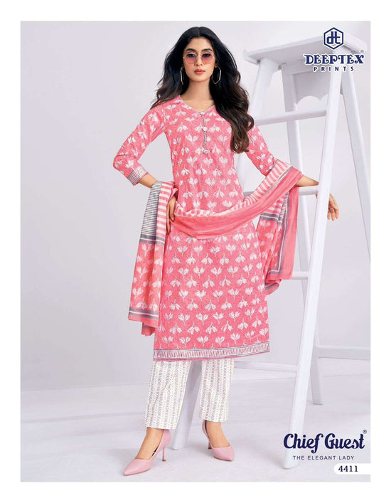 Deeptex Chief Guest Vol 44 Heavy Cotton Printed Dress Material