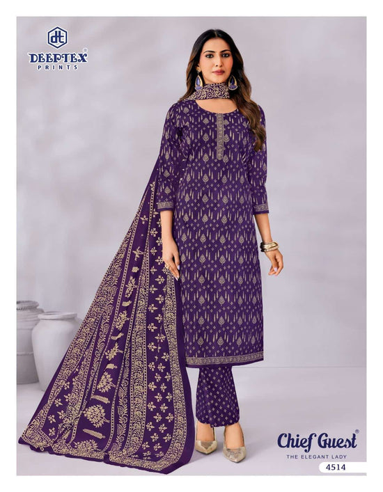 Deeptex Chief Guest Vol 45 Heavy Cotton Dress Material