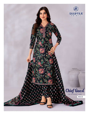 Deeptex Chief Guest Vol 45 Heavy Cotton Dress Material
