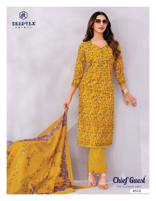 Deeptex Chief Guest Vol 45 Heavy Cotton Dress Material