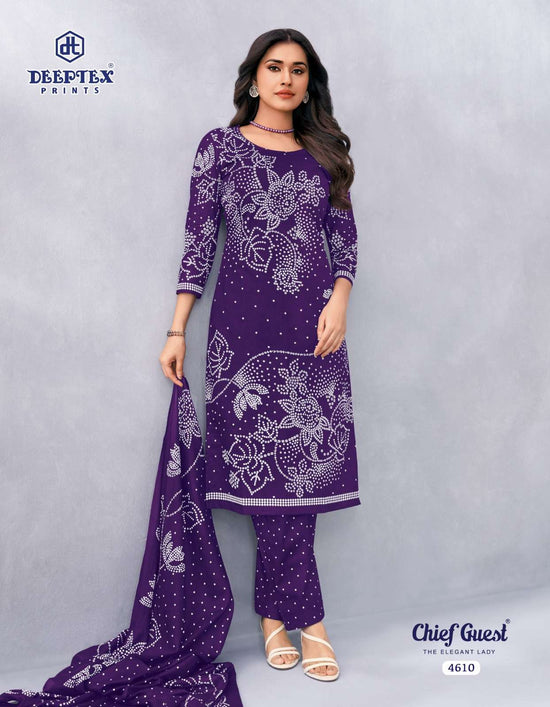 Deeptex Chief Guest Vol-46 Cotton Printed Unstitched Salwar Suits