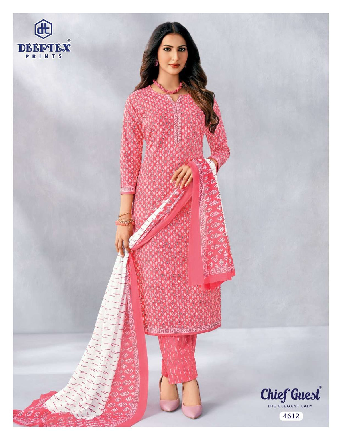 Deeptex Chief Guest Vol-46 Cotton Printed Unstitched Salwar Suits