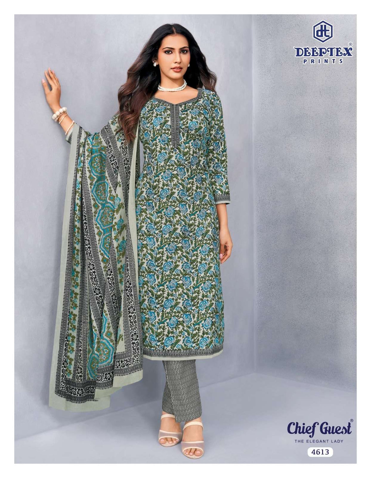 Deeptex Chief Guest Vol-46 Cotton Printed Unstitched Salwar Suits