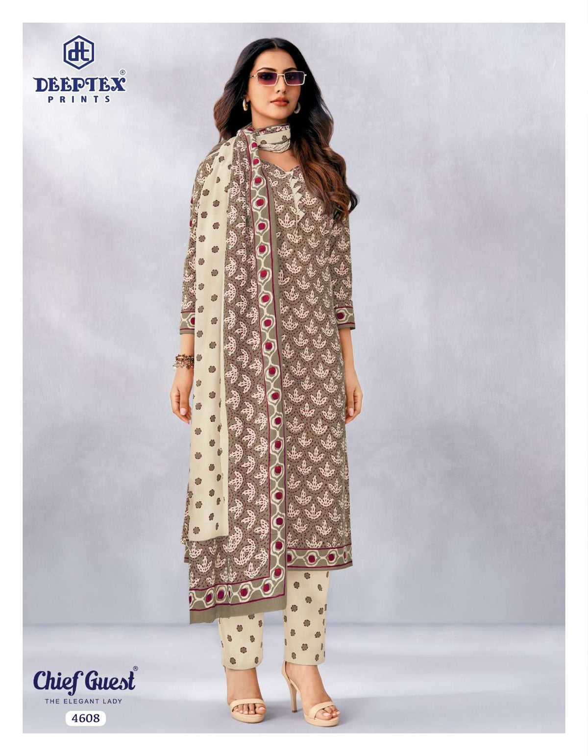Deeptex Chief Guest Vol-46 Cotton Printed Unstitched Salwar Suits