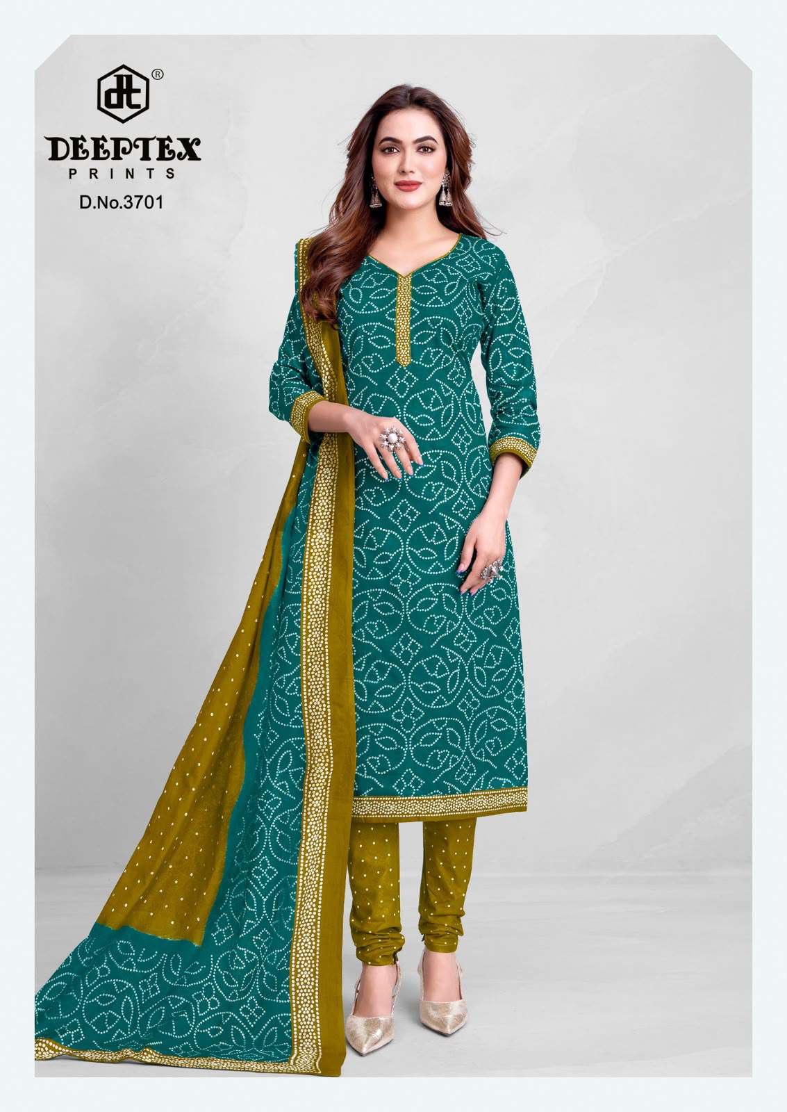 Deeptex Classic Chunaris Vol 37 Cotton Bandhani Dress Material - Amrah Wholesale