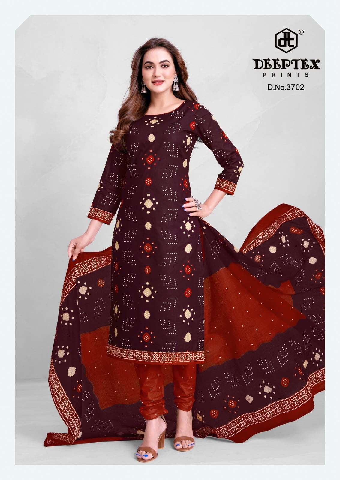 Deeptex Classic Chunaris Vol 37 Cotton Bandhani Dress Material - Amrah Wholesale