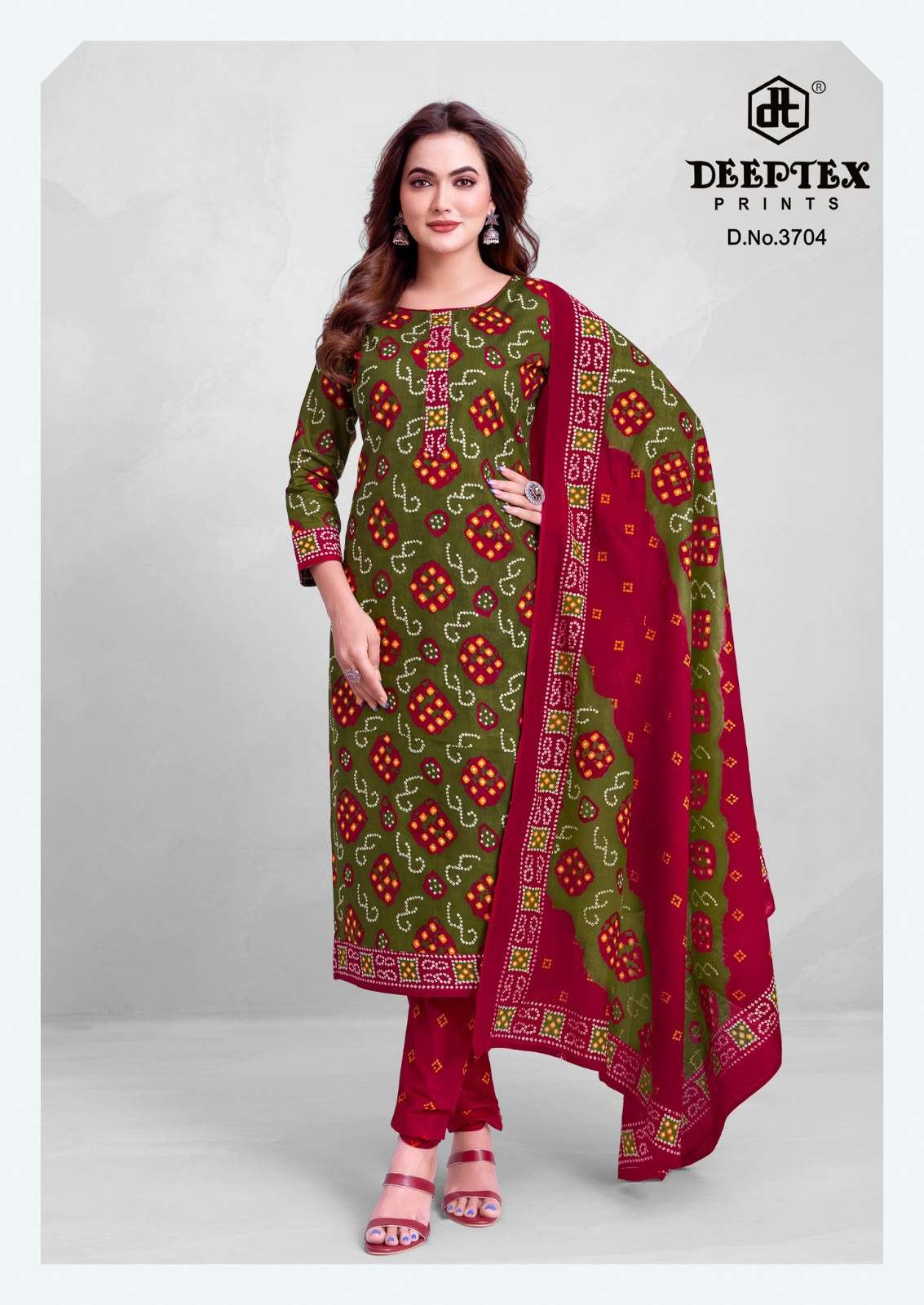 Deeptex Classic Chunaris Vol 37 Cotton Bandhani Dress Material - Amrah Wholesale