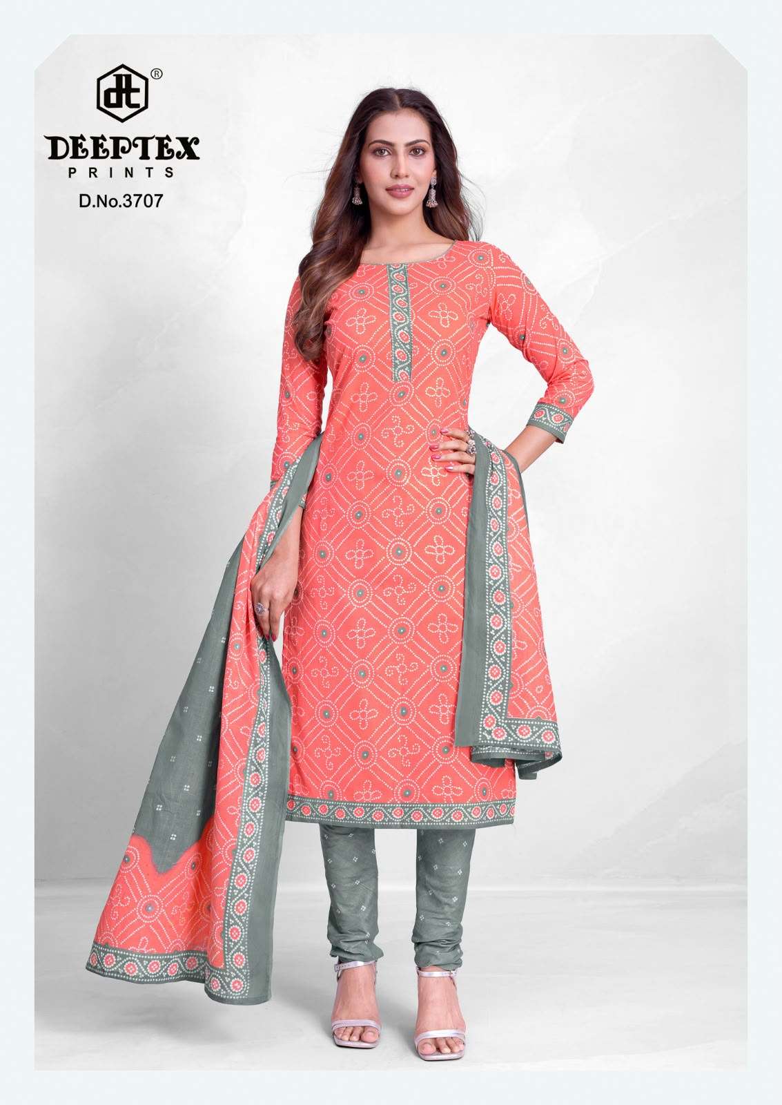 Deeptex Classic Chunaris Vol 37 Cotton Bandhani Dress Material - Amrah Wholesale