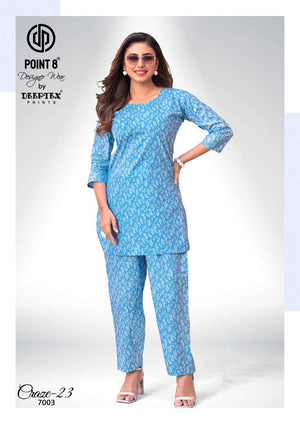 Deeptex Craze 23 Vol 7 Pure Cotton Co Ord Set
