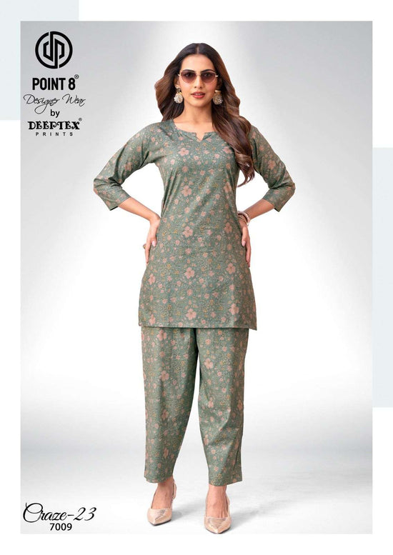 Deeptex Craze 23 Vol 7 Pure Cotton Co Ord Set