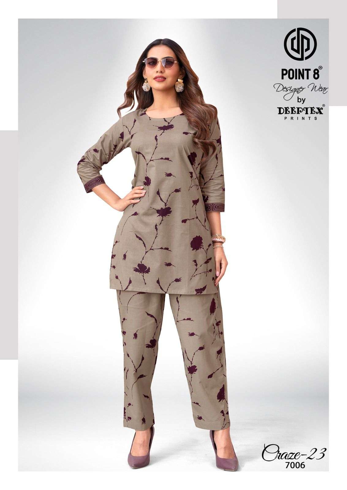 Deeptex Craze 23 Vol 7 Pure Cotton Co Ord Set