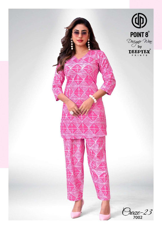Deeptex Craze 23 Vol 7 Pure Cotton Co Ord Set - Amrah Wholesale