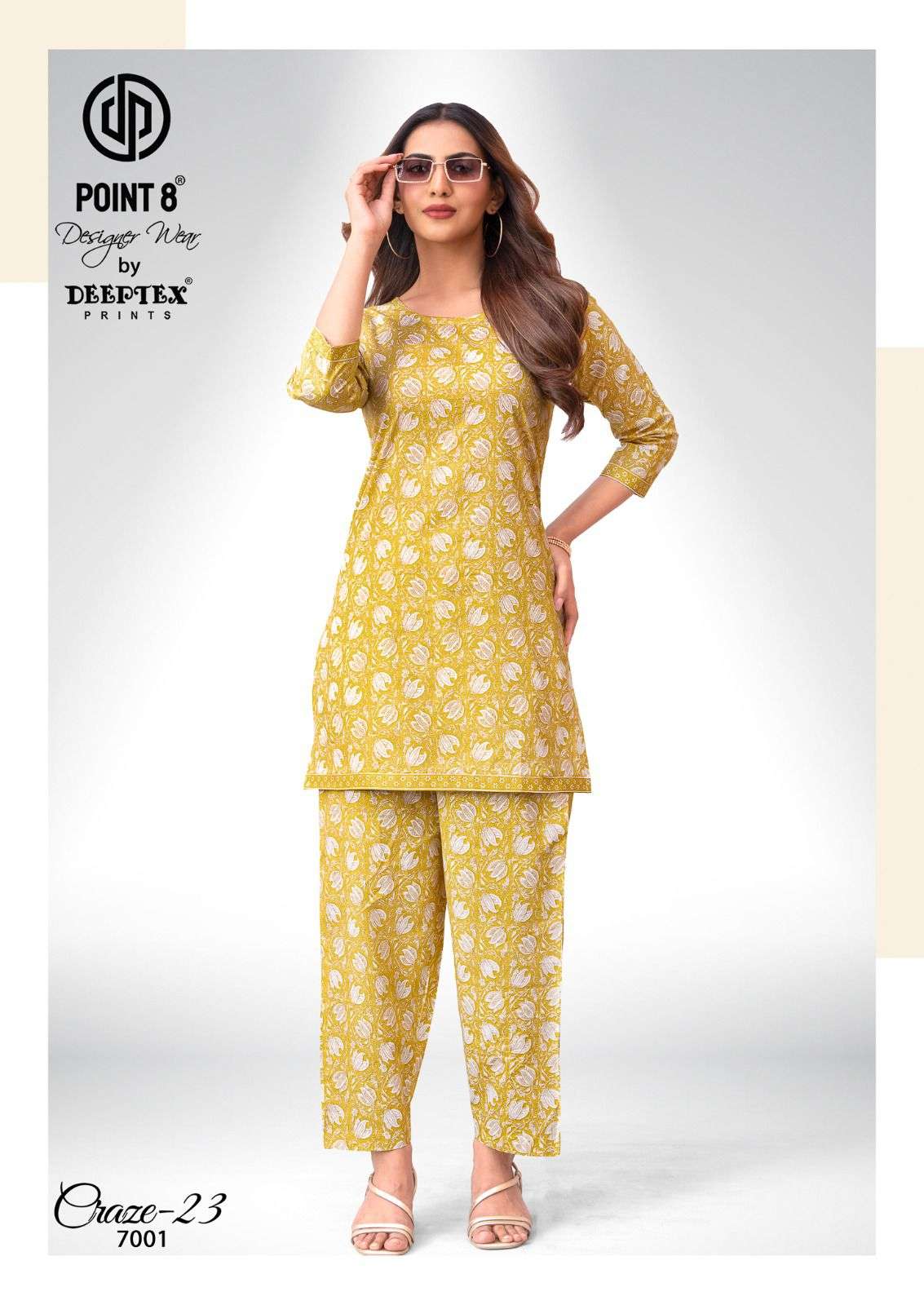 Deeptex Craze 23 Vol 7 Pure Cotton Co Ord Set - Amrah Wholesale