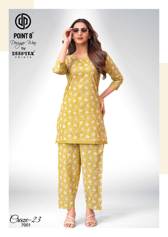 Deeptex Craze 23 Vol 7 Pure Cotton Co Ord Set - Amrah Wholesale