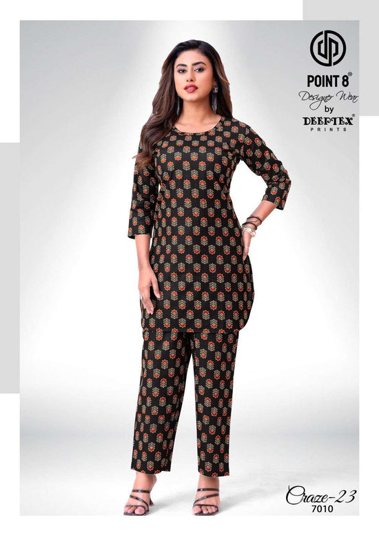 Deeptex Craze 23 Vol 7 Pure Cotton Co Ord Set - Amrah Wholesale