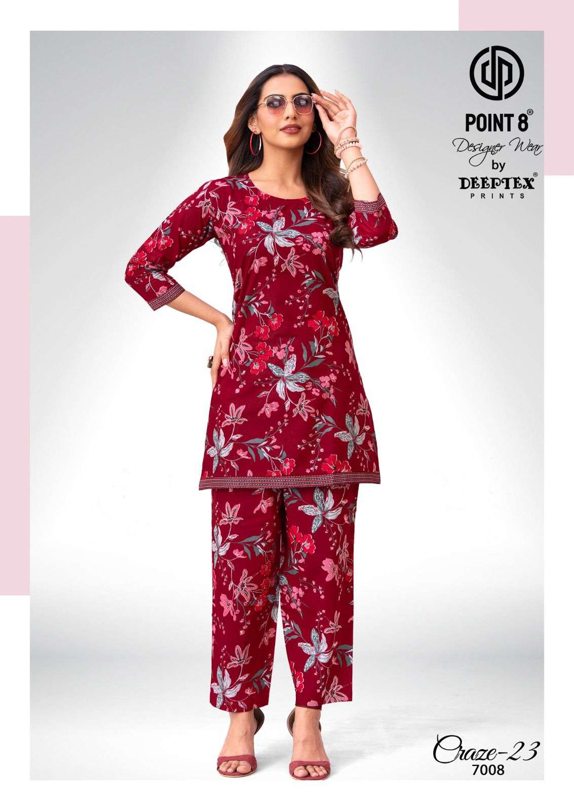 Deeptex Craze 23 Vol 7 Pure Cotton Co Ord Set - Amrah Wholesale