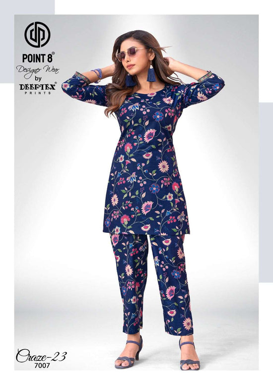 Deeptex Craze 23 Vol 7 Pure Cotton Co Ord Set - Amrah Wholesale