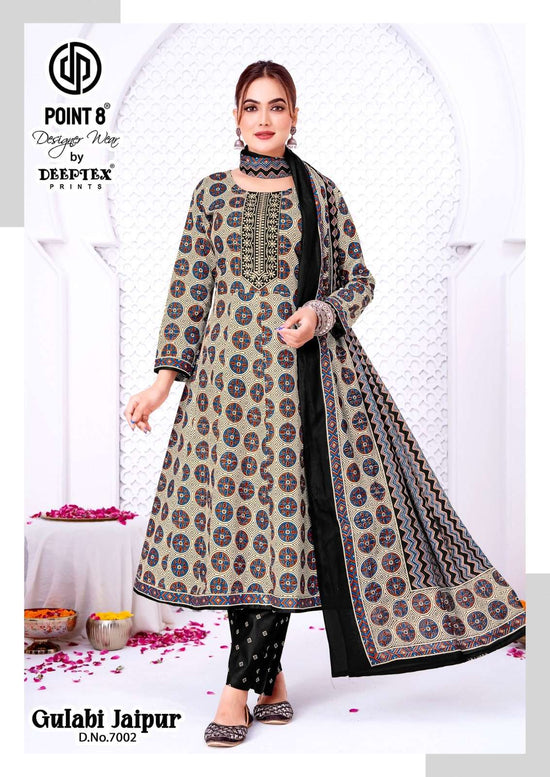 DEEPTEX GULABI JAIPUR VOL-7 Cotton Printed Readymade Anarkali Salwar Suit Set