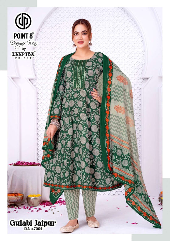 DEEPTEX GULABI JAIPUR VOL-7 Cotton Printed Readymade Anarkali Salwar Suit Set