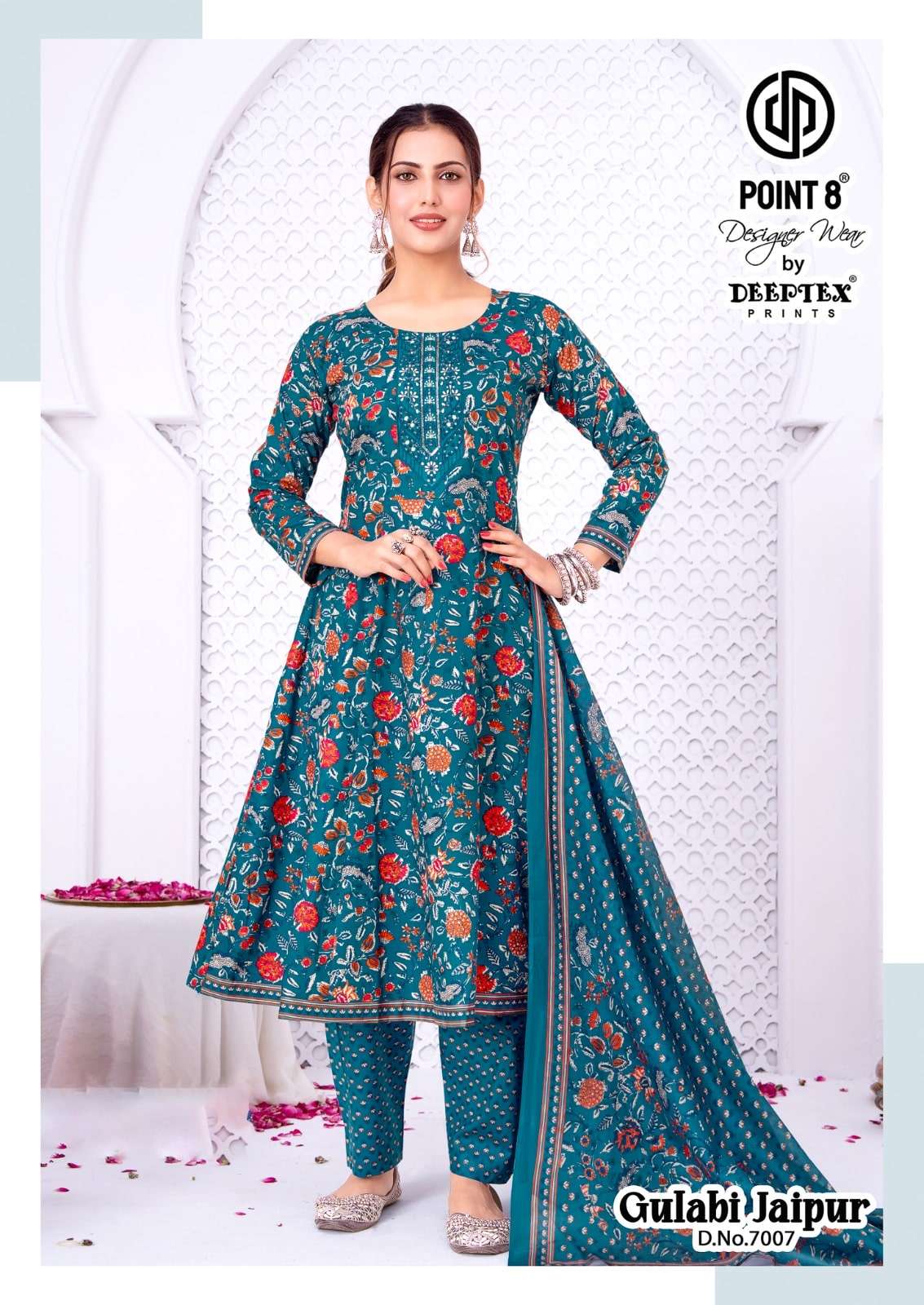DEEPTEX GULABI JAIPUR VOL-7 Cotton Printed Readymade Anarkali Salwar Suit Set