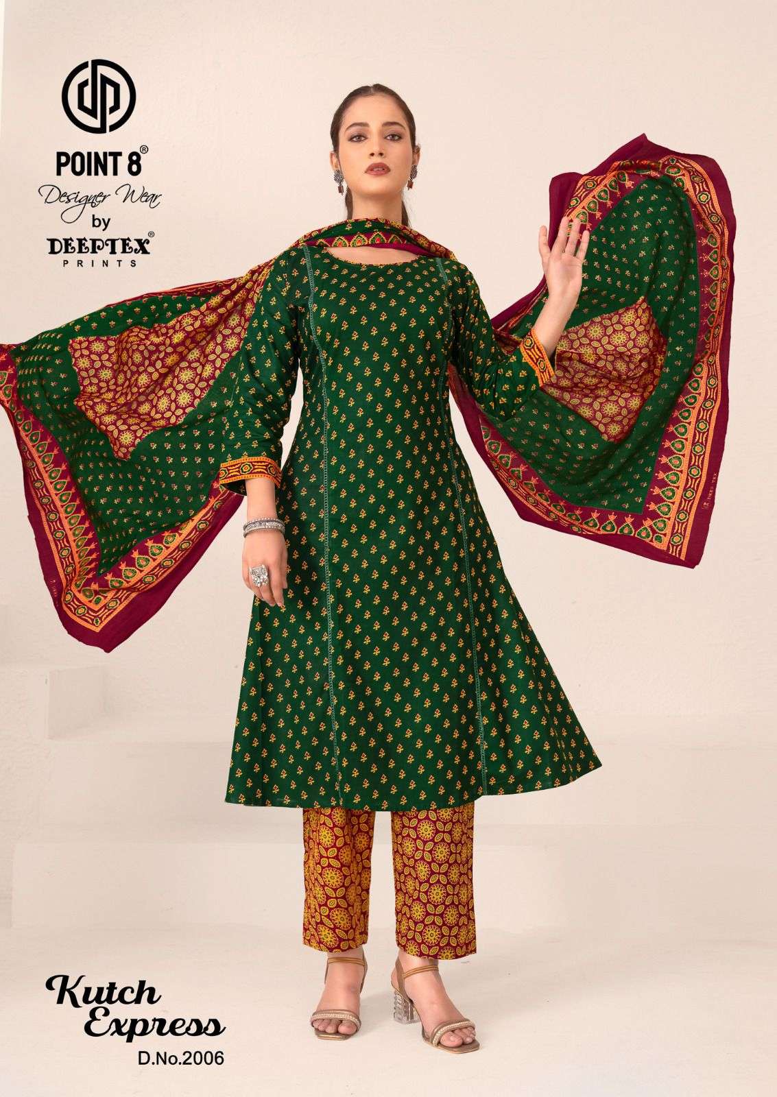 Deeptex Kutch Express Vol - 2 Cotton Anarkali Salwar Suit Set - Amrah Wholesale