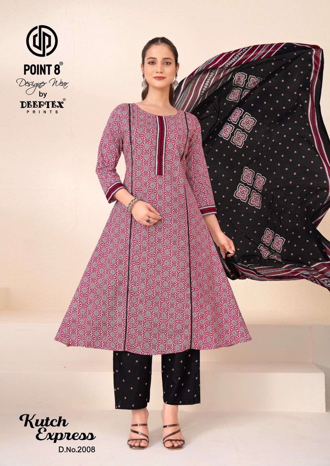Deeptex Kutch Express Vol - 2 Cotton Anarkali Salwar Suit Set - Amrah Wholesale