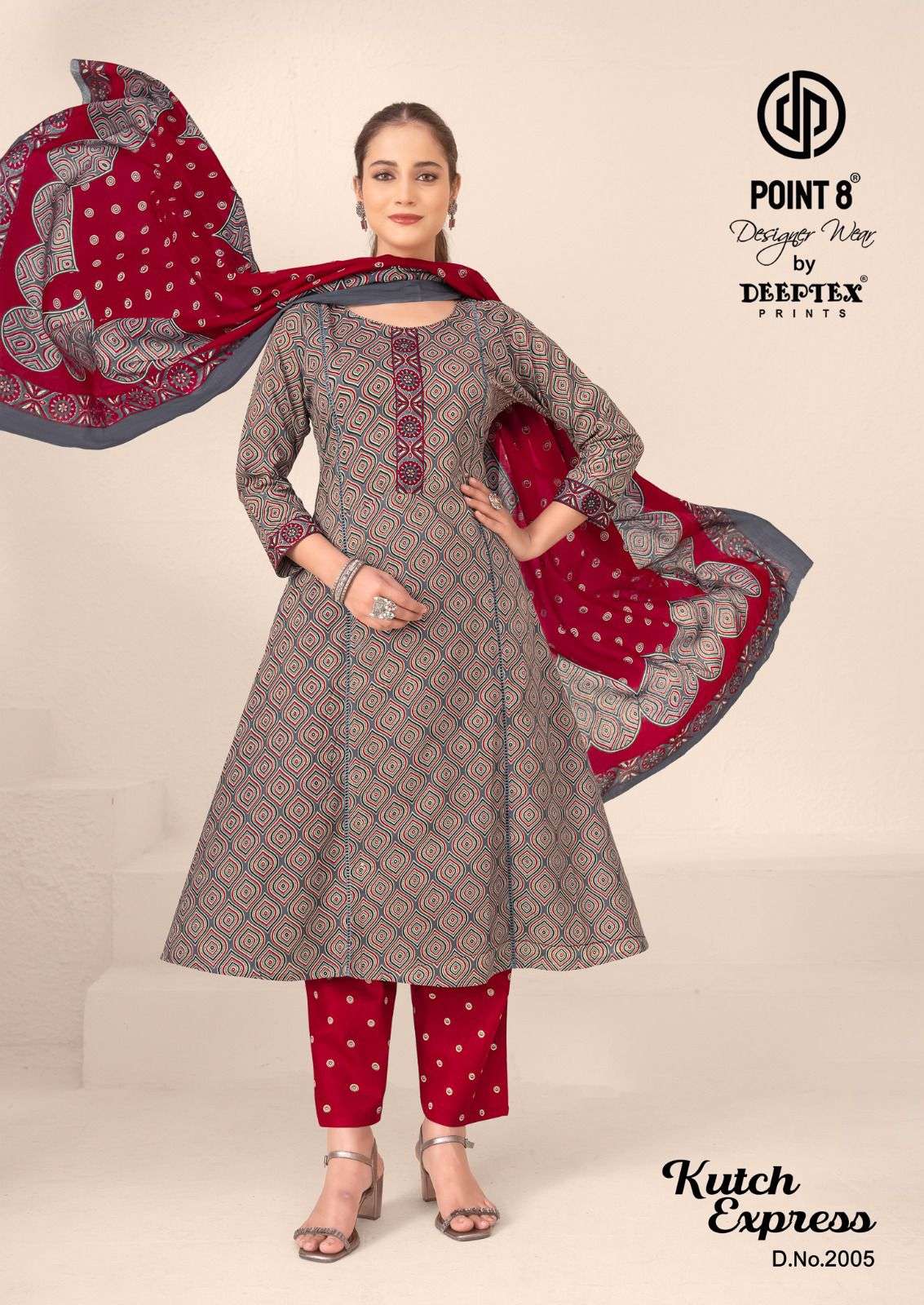 Deeptex Kutch Express Vol - 2 Cotton Anarkali Salwar Suit Set - Amrah Wholesale
