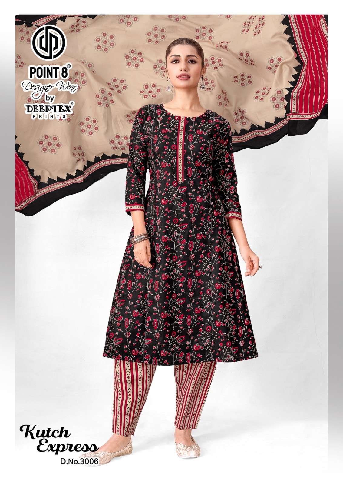 Deeptex Kutch Express Vol-3 Cotton Printed Salwar Suit Set