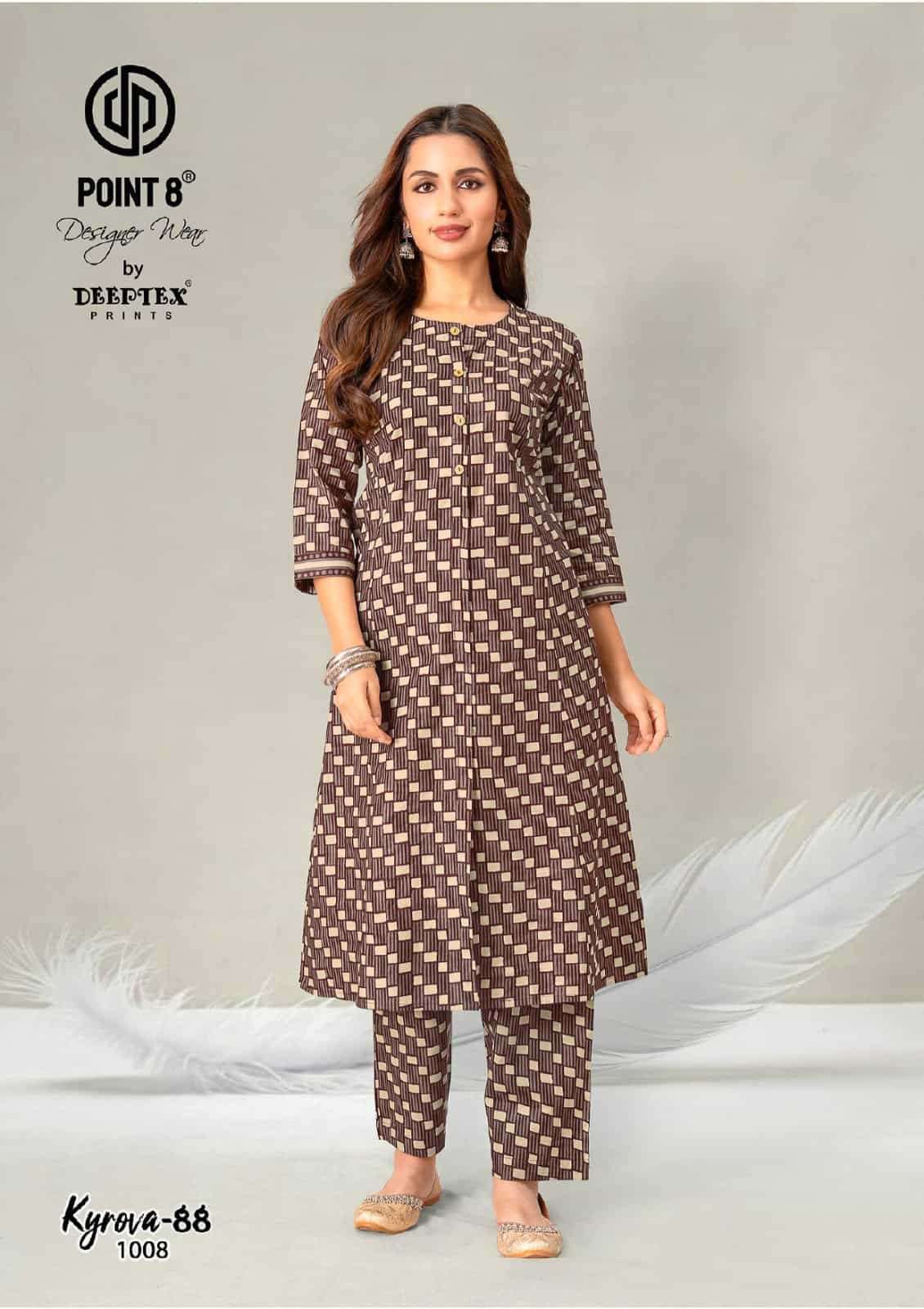 Deeptex Kyrova Vol 88 100% Cotton Co Ord Set - Amrah Wholesale