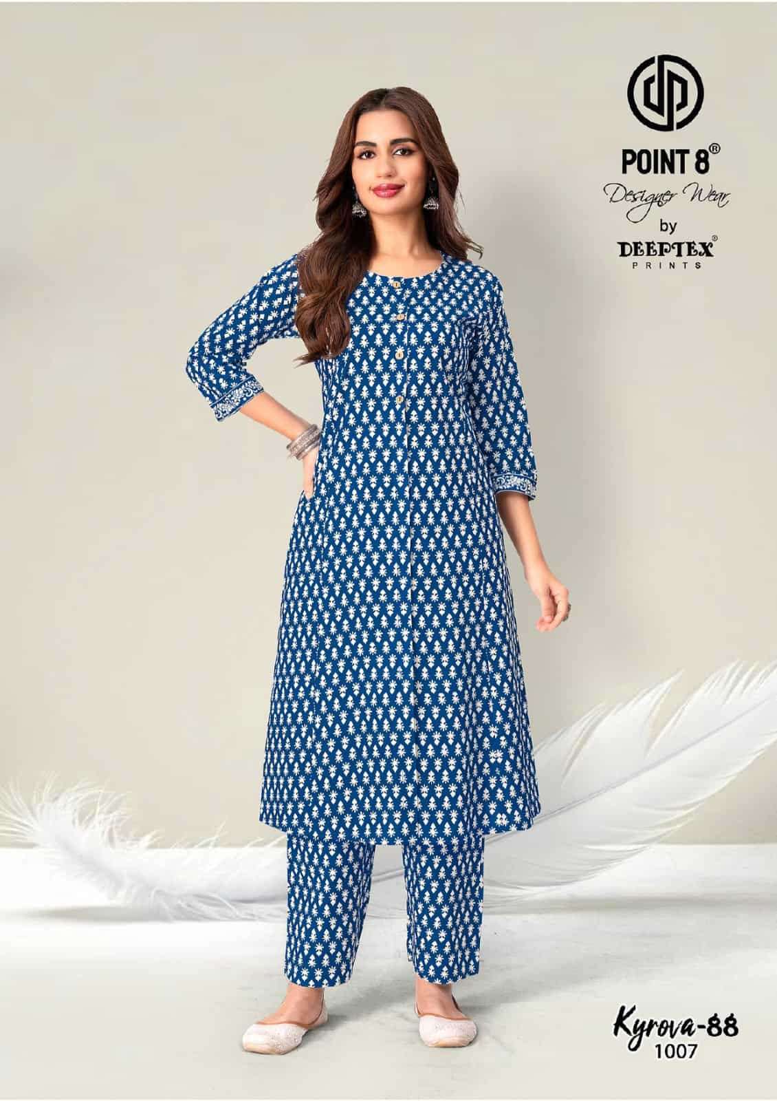 Deeptex Kyrova Vol 88 100% Cotton Co Ord Set - Amrah Wholesale