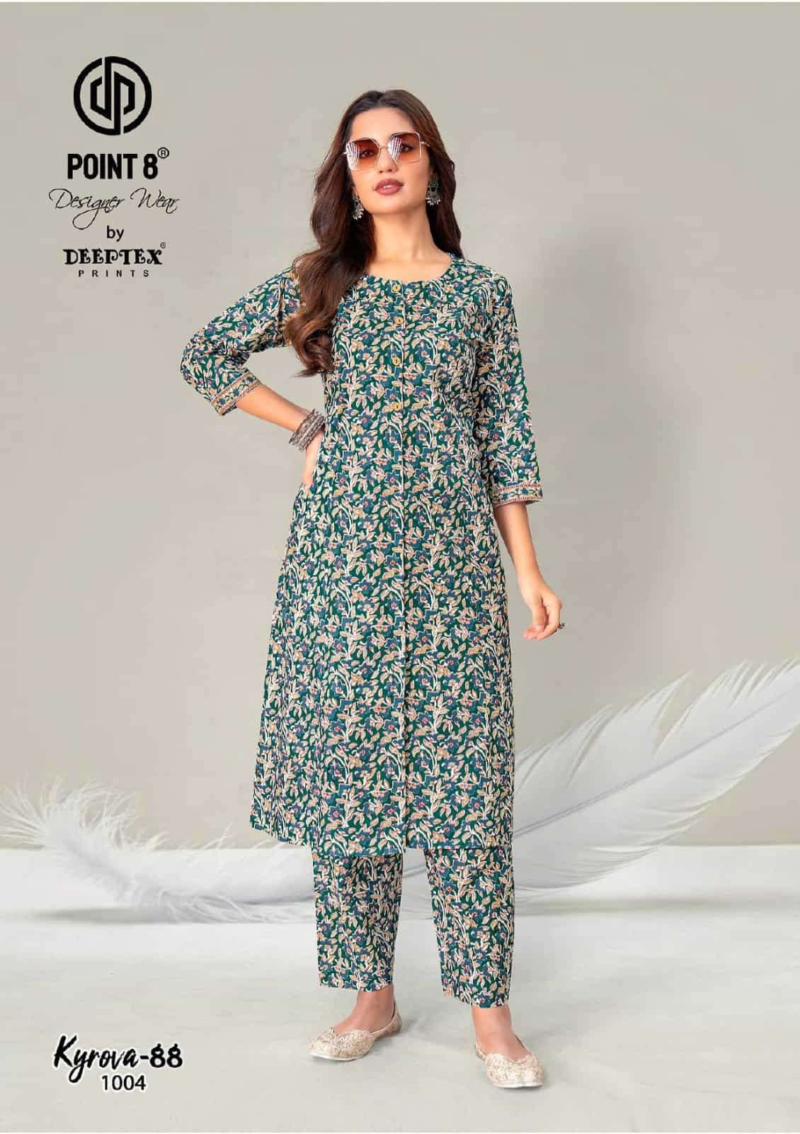 Deeptex Kyrova Vol 88 100% Cotton Co Ord Set - Amrah Wholesale