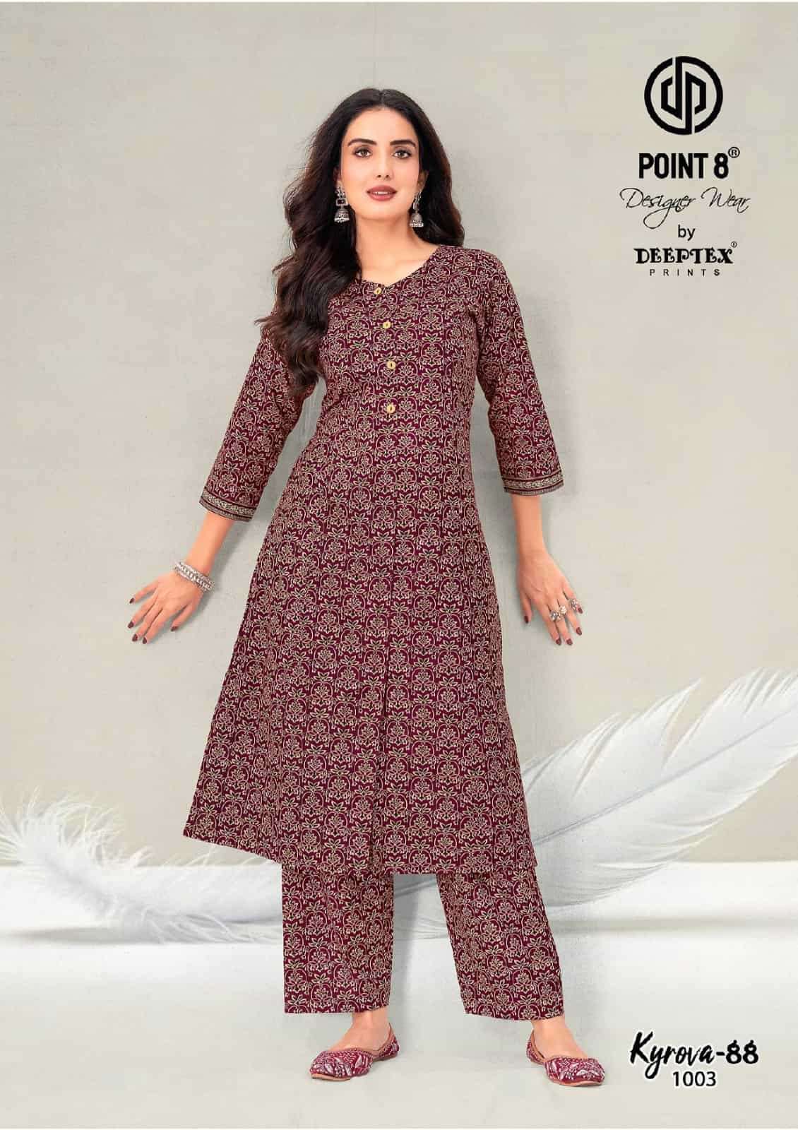 Deeptex Kyrova Vol 88 100% Cotton Co Ord Set - Amrah Wholesale
