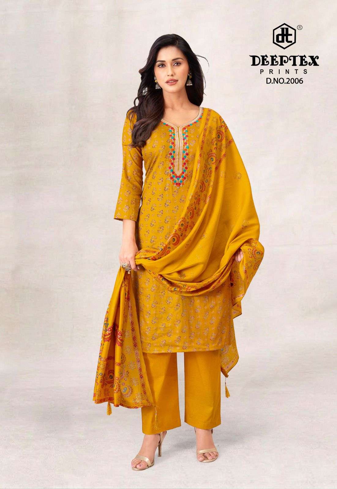 Deeptex Mausami Vol-2 Jam Satin Dress Material Wholesale Surat