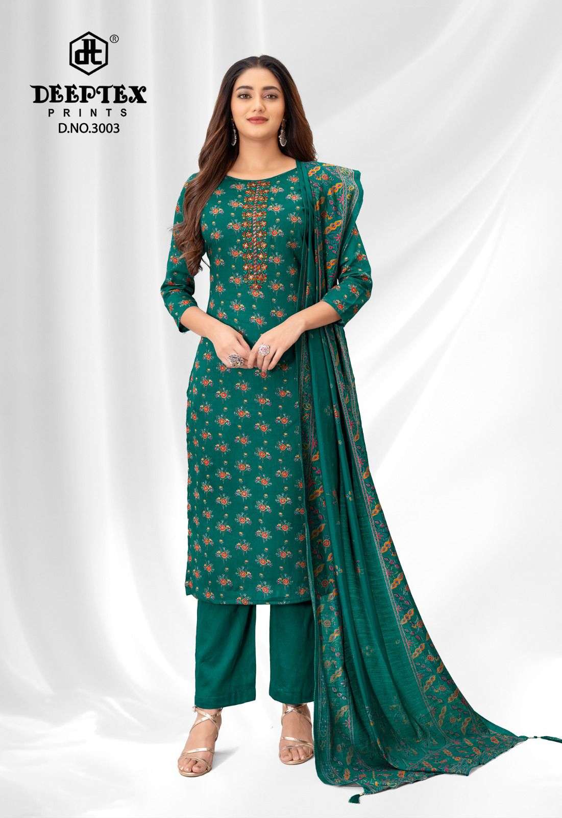 Deeptex Mausami Vol 3 Heavy Jam Satin Dress Material - Amrah Wholesale