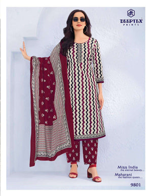 Deeptex Miss India Vol 98 Printed Cotton Dress Material