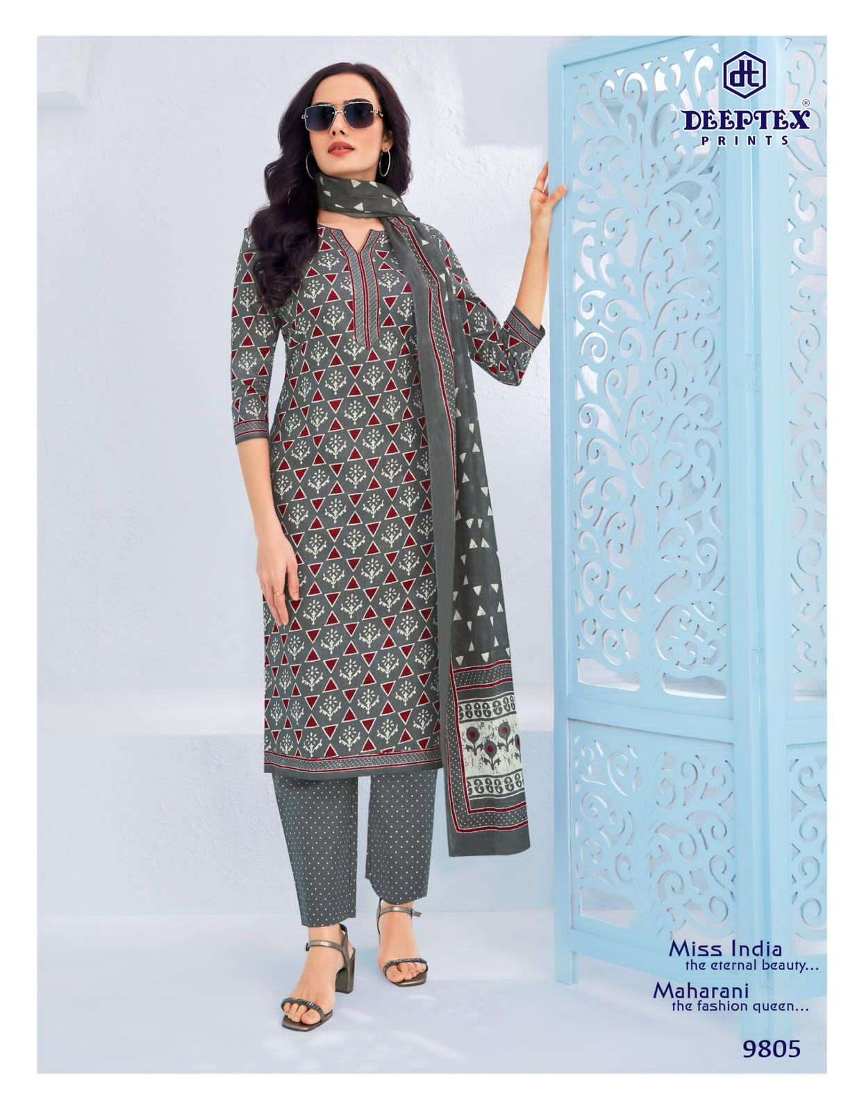 Deeptex Miss India Vol 98 Printed Cotton Dress Material