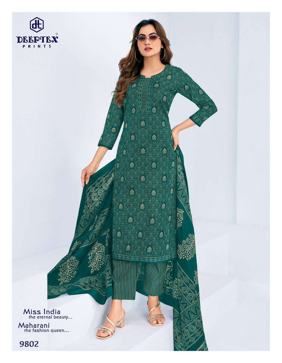 Deeptex Miss India Vol 98 Printed Cotton Dress Material