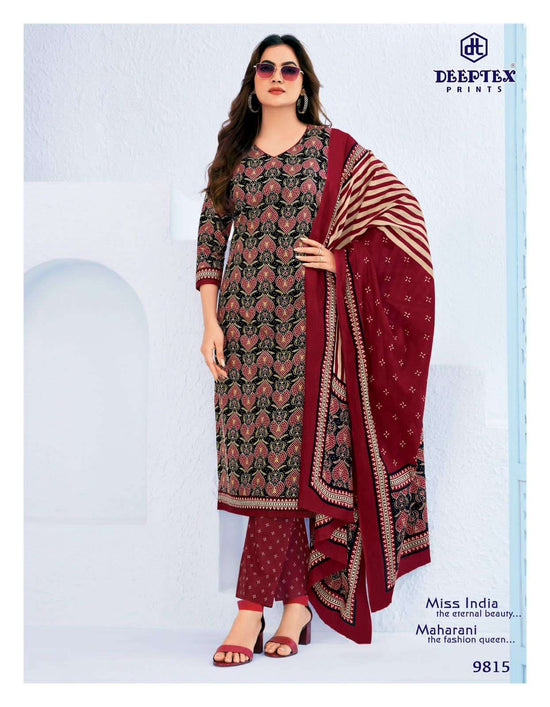 Deeptex Miss India Vol 98 Printed Cotton Dress Material