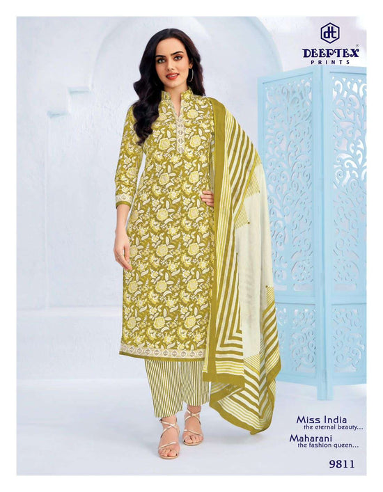 Deeptex Miss India Vol 98 Printed Cotton Dress Material
