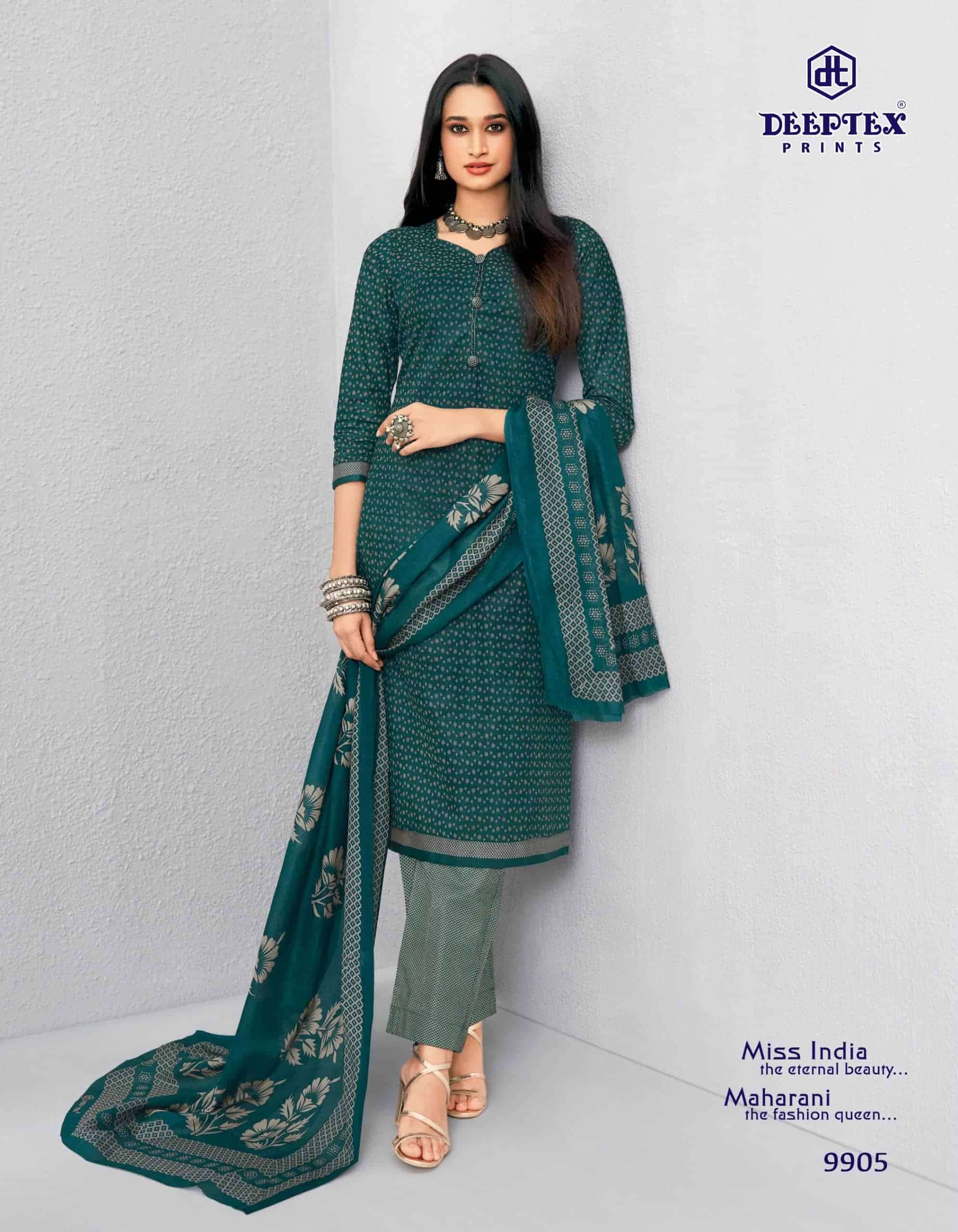 Deeptex Miss India Vol 99 Cotton Dress Material